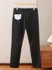 Gabinete de Retirada del Mar Pantalones Casuales de Algodón de Seda Hielo Elástica Seis Dimensiones para Hombre Delgados de Verano Resistentes a las Arrugas Negros Pantalones de Commuter para Hombre 1W034
