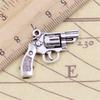 Pistola Prata Antiga DIY Acessórios de Joalheria Pingente Charm Colar Pingente de Pulseira