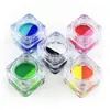 Suministros del Fabricante Producción OEM Personalizada de Pasta de Pintura Doble Color a Base de Agua Cuadrada de 5g Pigmento de Pintura Facial Fluorescente