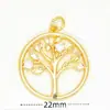 Ventas Directas de Fábrica, Venta al por Mayor de Artículos en Stock: Colgantes y Accesorios de la Serie de Plantas con Flor y Hoja, Electrochapados en Oro Real de 18 Quilates con Microincrustaciones de Cobre, en Varios Diseños