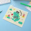 Bolsa com Fichário Panda Desenho Animado Fofo Grande Capacidade Bolsa para Armazenamento de Provas de Estudante Papelaria à Prova d'Água Bolsa para Classificação de Prêmios
