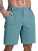 Pantalones Cortos de Senderismo para Hombre de Secado Rápido Multi-Bolsillo Elásticos 6 Bolsillos Ligeros Tácticos para Exteriores y Trabajo