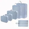 Set de bolsas de almacenamiento para ropa de viaje, bolsa organizadora, bolsa portátil para empacar ropa, bolsa de compresión para chaqueta de plumas