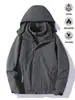 Chaqueta Corta Impermeable Corta de Polar a Prueba de Viento Tres en Uno para Pareja Ropa de Montañismo Otoño e Invierno Ropa de Trabajo