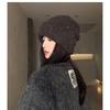 Gorro de lana para otoño e invierno, con gran circunferencia de cabeza, ideal para combinar con todo, informal, para el frío, cálido, para amantes de la protección auditiva, de punto.