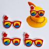 Accesorios de Patito Amarillo para Vecindario Transfronterizo, Linli No. Juguete de Decoración DIY de Pelo de Pato 8 Piezas, Regalo Hecho a Mano de Té con Leche de Limón