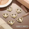 Decoraciones de Diamantes para Uñas Corazón de Espina Accesorios de Aleación Corazón Hueco Puntiagudo Cristales de Pedrería Incrustados con Diamantes Pequeñas Decoraciones para Uñas