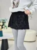 Pantalones Cortos de Encaje Versátiles para Capas, para Otoño e Invierno, Versátiles para Usar en Capas, Cubren los Glúteos, Adecuados para Usar con Jeans o Pantalones de Yoga