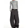 Pantalones de diseño a rayas estilo retro americano 'old money' para hombre y mujer, corte limpio de pierna recta, estilizan y son casuales