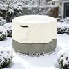 Cubierta impermeable y a prueba de polvo para fogata exterior, cubierta redonda para parrilla exterior, cubierta para fogata de patio de tela Oxford