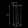 Famoso en Internet Soporte Transparente de Acrílico para Flores para Decoración de Mesa de Boda, Accesorios y Suministros para Escaparate y Decoración