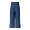 Pantalones anchos juveniles naranja # Tricolor simples y casuales para mujer, holgados y adelgazantes, con hebilla ajustable en la cintura trasera, pantalones de pierna recta versátiles