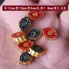 Conjunto de Contas Espaçadoras de Nó Chinês Dourado Antigo com Gotejamento de Óleo, Acessórios para Joias DIY Dourado Fosco Estilo Chinês, Contas Soltas de Nuvem para Traseira de Pulseira