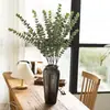 Plantas Transfronterizas, Hojas Artificiales de Eucalipto, Hojas de Dinero, Decoraciones para Bodas y Hogar, Decoración de Exposiciones, Plantas Verdes Artificiales