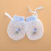 Luvas Físicas Anti-riscos de Seda Gelo para Bebê com Cadarço Luvas Ajustáveis de Alta Elasticidade para Bebê Luvas para Recém-nascido Verão