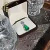 Colgante de Ágata Calcedonia Natural, Colgante de Hoja de Calcedonia, Collar Ruyi, Colgante de Jade Tipo Hielo, Colgante de Collar para Mujer de Lujo Ligero