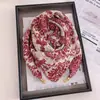 Bufanda Cuadrada Cálida de Nuevo Estilo 2024 con Hebilla Magnética, Bufanda Triangular de Seda, Bufanda de Algodón para Mujer, Bufanda Elegante para Cuello para Primavera, Otoño e Invierno, Versátil y Elegante