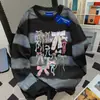 Camiseta de Manga Longa Tie-Dye Estilo Coreano Versátil Vibe de Estudante Preguiçoso Feminina Outono Algodão Pesado Design Versátil Top
