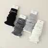 25 Calcetines de Estilo Universitario Japonés para Otoño e Invierno Calcetines Largos Holgados de Color Sólido Dulces para Chicas