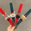 Decoración Navideña Anillo a Presión Femenino Creativo Pulsera de Peluche Muñeco Papá Noel Alce Regalo Anillo a Presión Accesorio para el Cabello