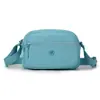 Bolso de Mujer Tela de Nylon Multicapa Pequeño Cuadrado Versátil Estilo Clásico Cruzado al Hombro Bolso de Doble Uso Impermeable Casual Lona