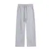 Pantalones deportivos estilo americano para hombre y mujer, pantalones casuales retro deconstruidos de otoño, pantalones rectos de pierna ancha holgados de talla grande para hombre