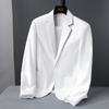 Jaqueta de Terno Masculino Estilo Coreano Slim Fit Terno Jovem 2026 Blazer Casual Fashion de Botão Único Moda Masculina Tendência
