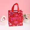 Bolsa no tejida con impresión de amor para el Día de San Valentín, embalaje de regalo, bolsa no tejida, bolsa no tejida Qixi, venta al por mayor