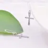 Europa e Estados Unidos brincos de pingente cruzado da moda quente brincos de clipe de orelha transparentes simples sem furo na orelha brincos de personalidade brincos atacado