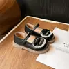 Zapatos Nuevos de Cuero de Primavera para Niños Zapatos Individuales de Suela Suave para Bebés de Caña Baja Zapatos de Cuero Estilo Británico para Niñas Zapatos de Princesa para Niñas