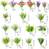 Amazon Más Vendido Combinación Flores Artificiales Falsas Flores de Eucalipto Simulación Plantas Verdes Decoración de Interiores Flores de Hierba de Primavera Pequeñas