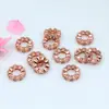 Ouro 14K Preenchido Cor Duradoura Micro-Pavimentado Zircônia Furo Grande Círculo de Zircônia Espaçador Contas Acessórios de Joias Feito à Mão DIY Acessórios de Joias Manuais