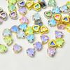 10mm corazón proteína moca diamante amor cristal de amor garra diamante diy ropa zapato bolsa decoración accesorios hechos a mano