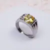 Comércio Exterior Europeu e Americano Anel de Zircônia de Aço Inoxidável 136L Não Desbota Anel Masculino Estilo Casal Anel de Par Banda Ornamento