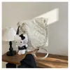Bolso de Mujer Amy Rabbit 2026 Estilo Nuevo Color Sólido Versátil Moda Estilo Coreano Casual Chic Hombro Único Cruzado Acolchado de Diamantes Cadena