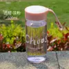 Vaso para Deportes al Aire Libre, Taza de Plástico Portátil, Taza de Agua Regalo Creativo, Taza para Niños Estudiantes, Taza Publicitaria