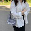 Estilo Étnico Bolsa Pequena Feminina 2024 Verão Nova Bolsa Casual Portátil Ombro Feminino Axilas Pequena Bolsa Quadrada Feminina