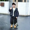 Jaqueta masculina para primavera e outono 2026 nova estilosa e moderna roupas de bebê jaqueta infantil masculina de outono top da moda
