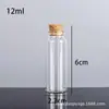 Garrafa de vidro de cortiça de 22 mm de diâmetro, tubo transparente, garrafa de chá de ervas com alto teor de borosilicato, presente, garrafa de desejos, garrafa de lanugo