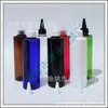 Botella plana de 250 ml con tapa de punta para dispensar loción, botella de aceite esencial, botella de líquido de 250 ml con boquilla de punta y tapa de punta