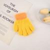 Guantes Cálidos y a Prueba de Frío con Forro de Polar de Cinco Dedos para Otoño e Invierno para Niños de 3 a 7 Años, Guantes de Dedos Antideslizantes para Niños de Colores Macarrón