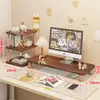 Bandeja para Teclado de Escritorio Base Elevadora de Monitor Soporte para Escritorio de Oficina Estante de Almacenamiento Elevador para Computadora de Escritorio