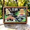 Imán para Refrigerador de Madera Kunming Duiyue Lou Cultural y Creativo Tendencia Nacional Creativo Tridimensional Souvenir de Viaje Edificio Emblemático