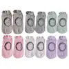 Calcetines de yoga exclusivos color melocotón, calcetines profesionales antideslizantes para Pilates para mujer, calcetines deportivos, calcetines especializados, calcetines cortos de algodón para el suelo al por mayor