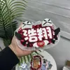 Colgante de Apoyo Doble Nombre Jun Kai y Lu Si Producto Terminado Reflectante para Manualidades Mercancía Creativa de Celebridades Accesorios de Fieltro No Tejido