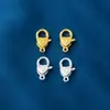 Prata Esterlina S925 Fecho Lagosta DIY Cordão Artesanal Pulseira Acessórios de Joias com Contas Fecho de Colar Fivela de Conexão de Pulseira