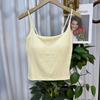 Camisola de Alta Calidad 702 # Dopamina con Almohadilla en el Pecho, Body de Color Sólido Dopamina Ajustado Versátil Top Color Nude