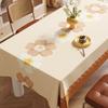 Mantel de PU Impreso Amigable con la Piel Impermeable y a Prueba de Aceite Lavable No Necesario Mantel de Lujo Accesible Mesa de Café de Sala de Estar Cubierta de Tela con Tecnología de Tres Pruebas