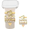Correa Universal de Silicona para Apple Watch con Garra de Perro Diamante Corazón