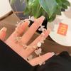 Esmalte de borboleta ~ Pulseira de cristal multi-elemento super fada doce fresca pulseira de temperamento de coração de menina presente para amigas